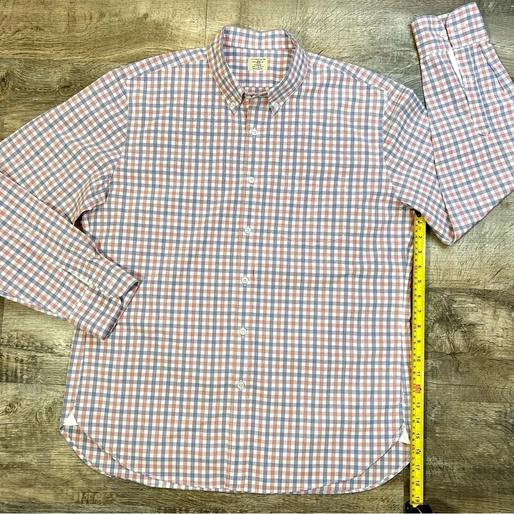 J. Crew Men’s Shirt long sleeve Size Large 100% Cotton 🧵 🪡 - Picture 11 of 15